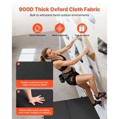Uimoso Bouldering Crash Pad for Rock Climbing with Backpack Straps and Design