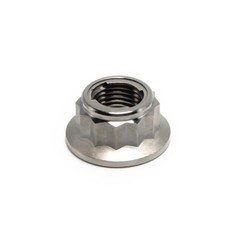 Ti Titanium 12 Point Nuts M5 M6 M8 M10 M12 Bicycle Flange Nylon locking Nut