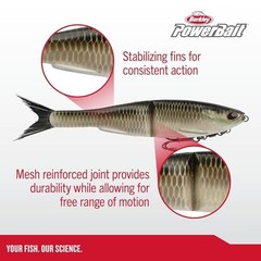 Berkley Powerbait Nessie Soft Plastic Glide Bait 5In Realistic Fishing Lure