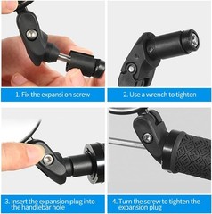 Bike Mirrors 2pcs Bar End Bicycle Mirrors for Handlebars Bicycle Cycling + Tools