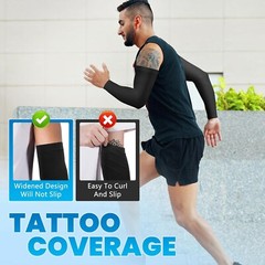 UPF 50 Cooling Arm Sleeves Sun Protection Compression Arm Sleeves for Men Women