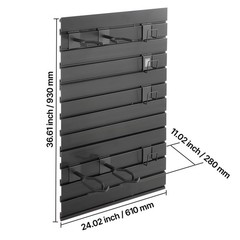 Uimoso Gun Rack Wall Mount with Modular PVC Panels and Steel 2 Rifles, 4 Pistols