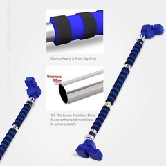 Doeplex Pull Up Bar with Locking Mechanism Door Exercise Bar Adjustable Width