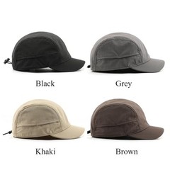 Short Brim Quick-Dry Lightweight Breathable Polyester Baseball One Size Brown