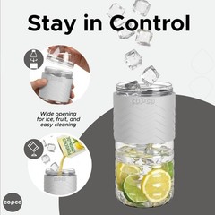 Copco Hydra Water Bottle Non Slip Sleeve BPA Free Reusable 16.9 Oz