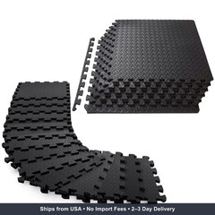 Febyyer Interlocking Soft Foam Floor Mat – 20 Tiles Protective Gym Flooring Set,