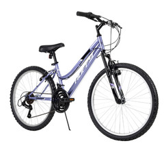 24&Prime; Rock Creek Mountain Bike, Fits Riders 4&rsquo;8&Prime; – 5&rsquo;8&Prime;, Purple, Adult, Women&rsquo;s