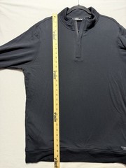 TravisMathew Quarter Zip Pullover Mens XL Black Excellent Performance Golf Layer