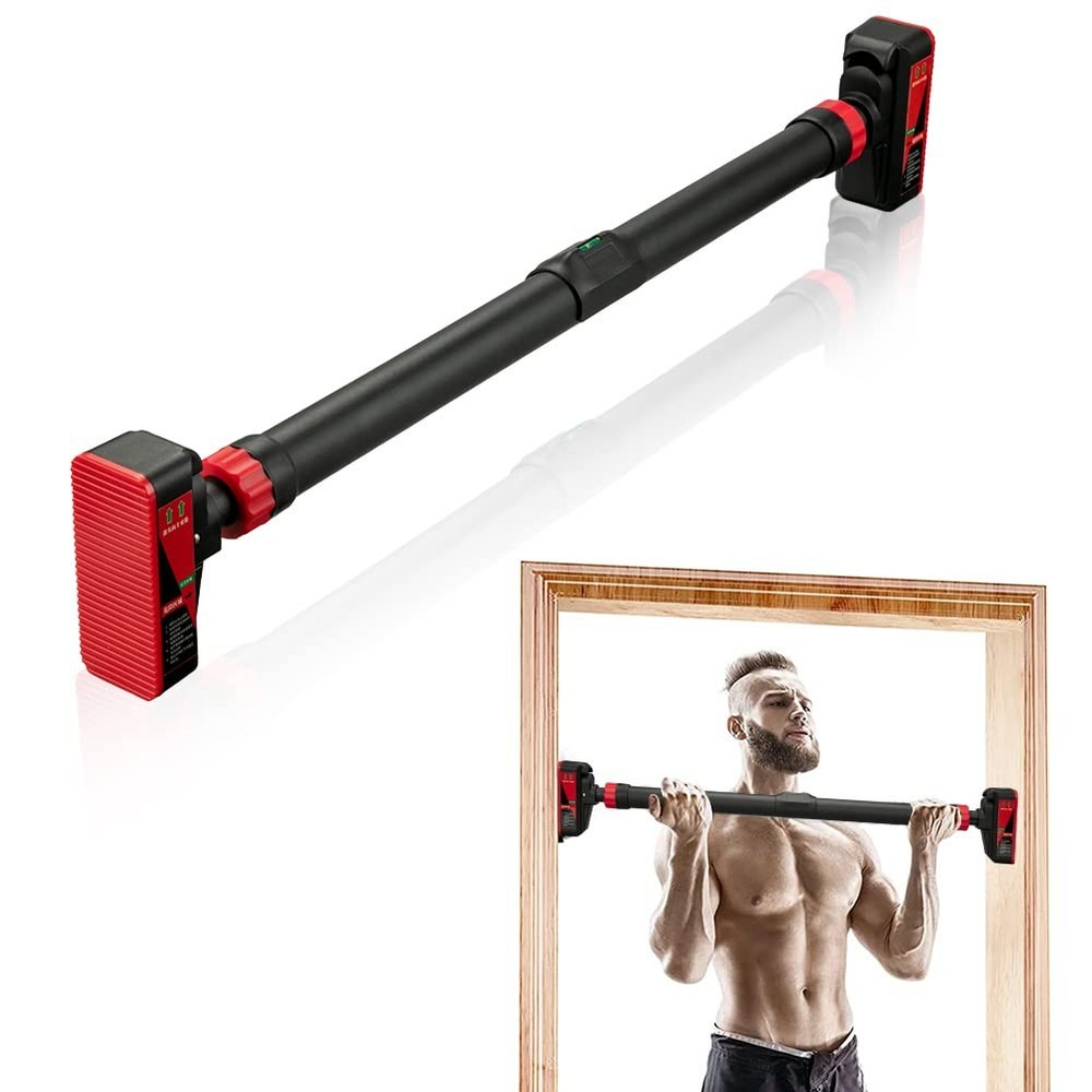 Pull Up Bar for Doorway, Strength Adjustable Width 27-42in Chin-Up Bar Home Gym