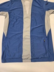 NIKE Cycling JERSEY Sz XL Bike Zip blue Gray Polyester Elastane Short Sleeve Men
