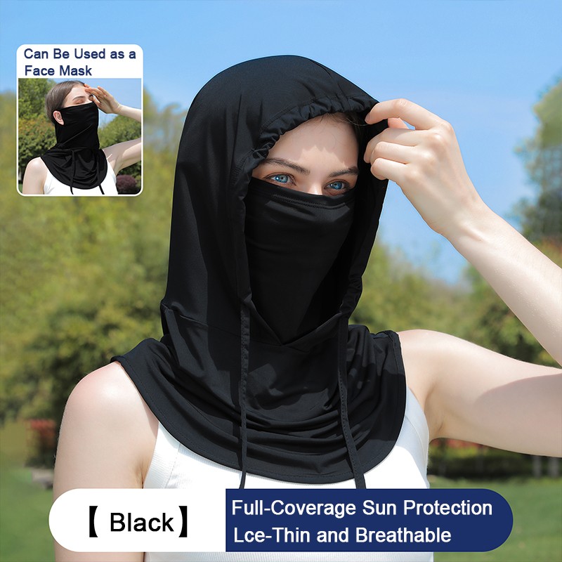 3-in-1 Cooling Balaclava Face Mask Sun Face Shield UV Protection Full Head Hood