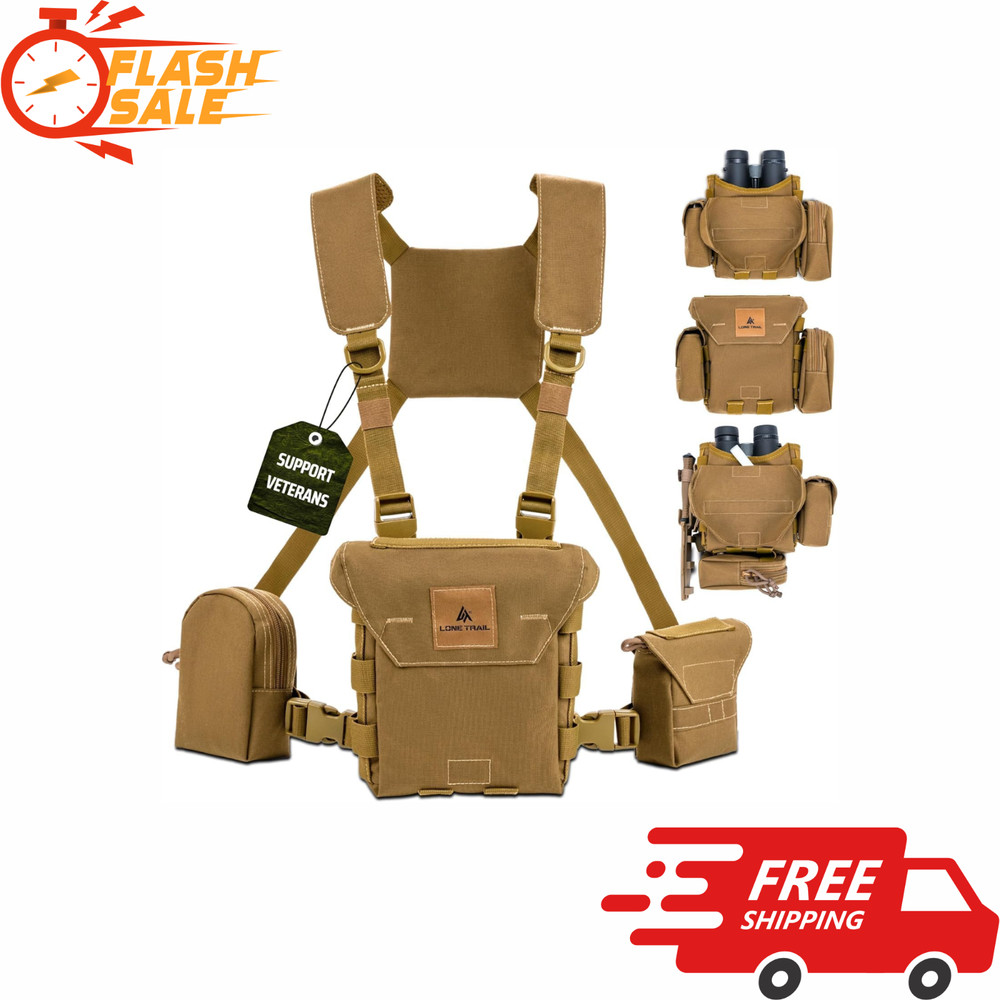 Waterproof Binocular Harness Chest Pack Lightweight Bino Harness Rangefinder Pou
