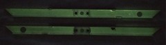Onewheel+ XR Rails Powder Coated In Glow In The Dark With Rail Guards In Black