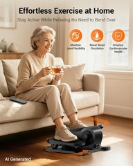 Compact Mini Elliptical Machine with Remote | 12 Adjustable Speeds for Home Use