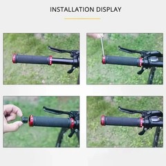 Ergonomic Rubber Bicycle Handlebar MTB Mountain Bike Grips Cycling Lock-On Ends