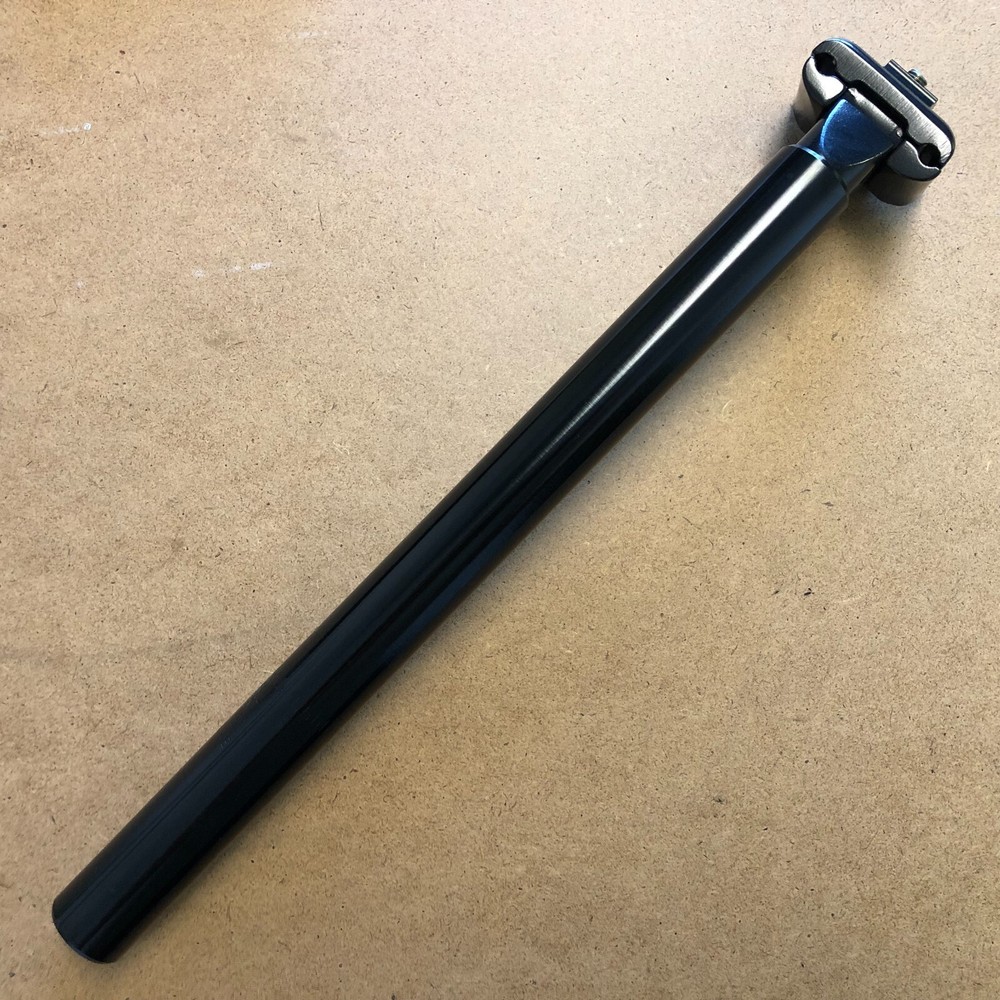 New Kalloy Bicycle Seat Post Micro Adjustable 25.0-27.4mm Length 350mm Black