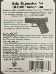 Pearce Grip PG-30 Grip Ext. for Glock G30 G30S G30SF SAME DAY FAST FREE SHIPPING