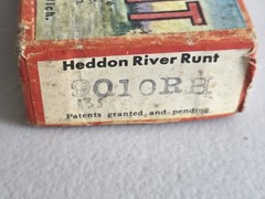 VIntage Genuine Heddon Spook Sinket River-Runt Fishing Lure, in box