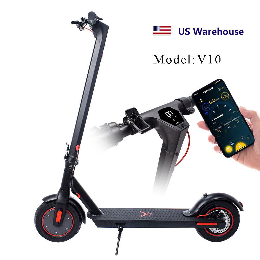 V10 500W Electric Scooter Adult Folding Long Range Safe Urban Commuter E-Scooter