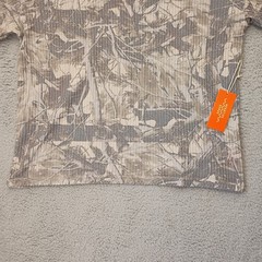 Negative Space Waffle Knit T-Shirt Mens Large NEW Camo Oversized Hunting Nature
