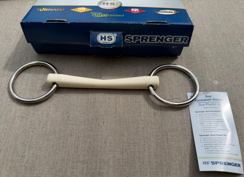 Sprenger Duo Loose Ring 16 mm Bit Plastic White Dual Function 115 mm Mullen