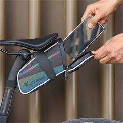 WEST BIKING Colorful Reflective Bike Bicycle Under Seat Saddle Tail Bag 1.8L