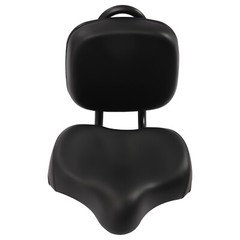 Comfortable Bike Seat with Backrest, Ergonomic Design, Adjustable Height,