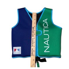 Nautica Kids Swim Aid Vest M/L 33-55 pounds neoprene preppy cape cod sailing