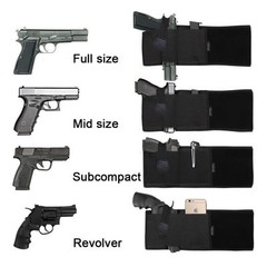 Tactical Belly Band Holster Concealed Hidden Belt Gun Carry Pistol Waist Pouch
