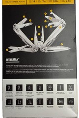 LEATHERMAN Wingman 14 in 1 Multitool W/ Spring-Action Pliers & Scissors Silver