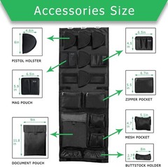 Gun Safe Door Organizer,Gun Safe Door Panel Organizer with Removable Pistol Hold