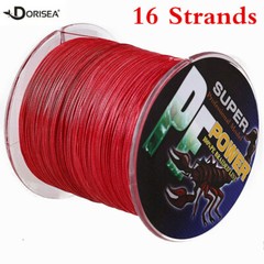 16 Strands Red 100M-2000M Hollowcore PE Dynema Braided Fishing Line 20lbs-500lbs