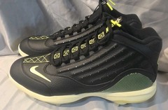 Nike Griffey 2 Metal Baseball Cleats Black Volt HF3840-001 Mens SZ 11, 12.5