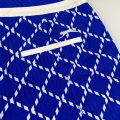 Slazenger Women 10 Blue Golf Shorts Excellent Diamond Print Stretch Activewear