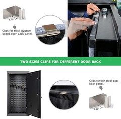 Gun Safe Door Organizer,Gun Safe Door Panel Organizer with Removable Pistol Hold