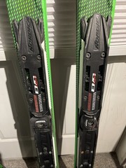 NORDICA AVENGER 75 SKIS 160 CM WITH NORDICA ADU BINDING Plates Green READ