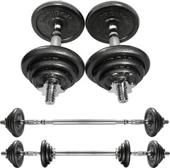 20Kg/30Kg Adjustable Dumbbells Weights Set for Men Women, Cast Iron Dumbell Barb