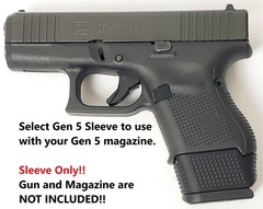 Magazine Sleeve/Spacer/Adapter For Glock® G26/G27 With Glock® G19/G23 Magazine
