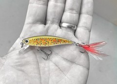 Dynamic Lures HD TROUT (Ghost Brown Trout) Fishing lure