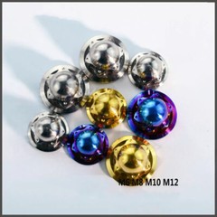 M6 M8 M10 M12 Titanium Dome Head Nut Acorn Nut for Motorcycle Tuning Ti-6Al-4V