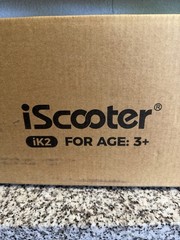 iScooter IK2 70W Kids Electric Scooter 5 Miles Bluetooth Music LED Light White