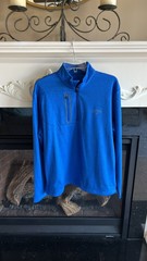 Callaway Royal Blue Pullover Zip Neck Long Sleeve Golf Shirt Sweatshirt New Mens