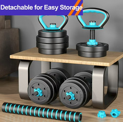 Adjustable Dumbbells, 45LBS 4-in-1 Portable Changeable Dumbbell, Kettlebells
