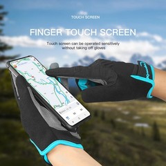 Cycling Gloves Padded Full Finger Mountain Bike Gloves Breathable MTB Racing Men