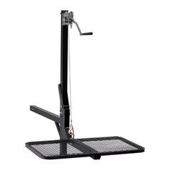 Uimoso Hitch-Mounted Deer Hoist with Lift System Platform, 300 lb Game Winch