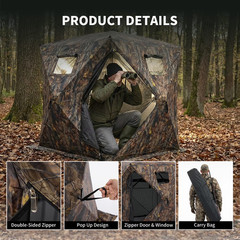 Best Seller edx 270° Visibility Hunting Blind 2-3 Person Camo NO IMPORT FEE