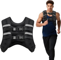 Ergonomic Weighted Vest, 12lb – Adjustable Fitness Gear for Strength Training