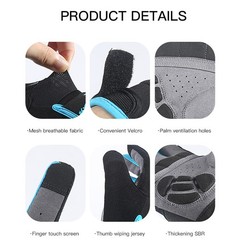 Cycling Gloves Padded Full Finger Mountain Bike Gloves Breathable MTB Racing Men