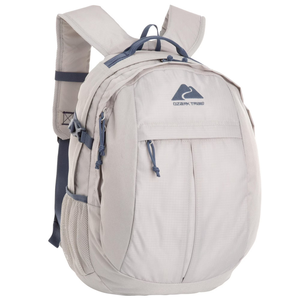 Ozark Trail Hiker Backpack 25 Liter, Gray, Polyester, Adult, Teen