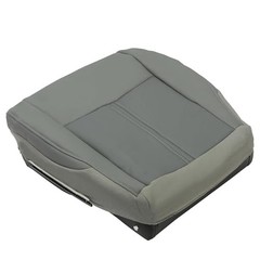 Driver Seat Bottom Cover Artificial Leather 2-Tone Gray Compatible with 2005